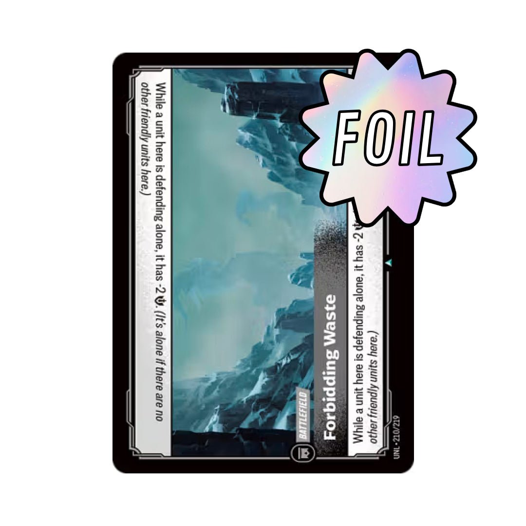 Forbidding Waste (UNL - 210) - Cards Beyond