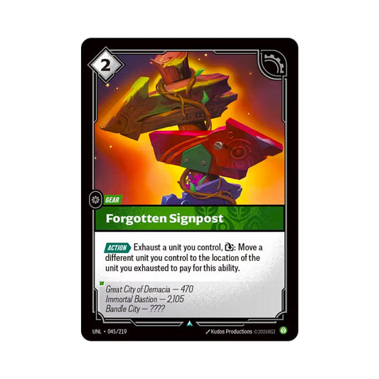 Forgotten Signpost (UNL - 045) - Cards Beyond
