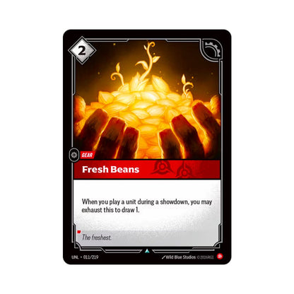 Fresh Beans (UNL - 011) - Cards Beyond