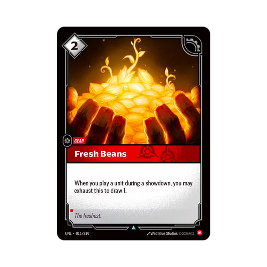 Fresh Beans (UNL - 011) - Cards Beyond