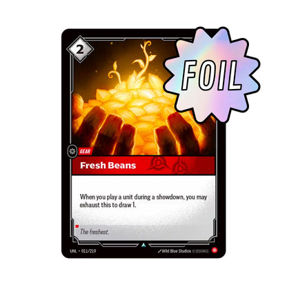 Fresh Beans (UNL - 011) - Cards Beyond