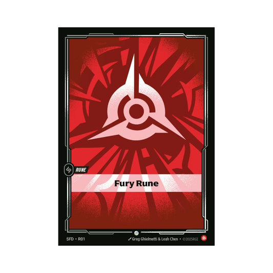 Fury Rune (SFD - R01) - Cards Beyond