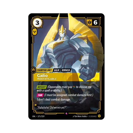 Galio - Indefatigable (UNL - 171) - Cards Beyond