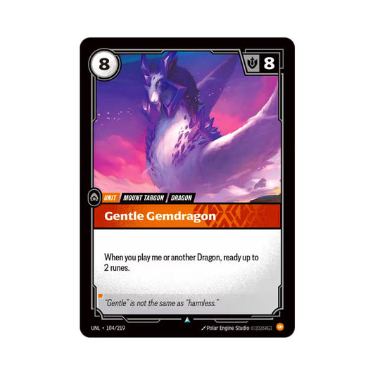 Gentle Gemdragon (UNL - 104) - Cards Beyond