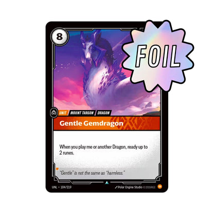 Gentle Gemdragon (UNL - 104) - Cards Beyond