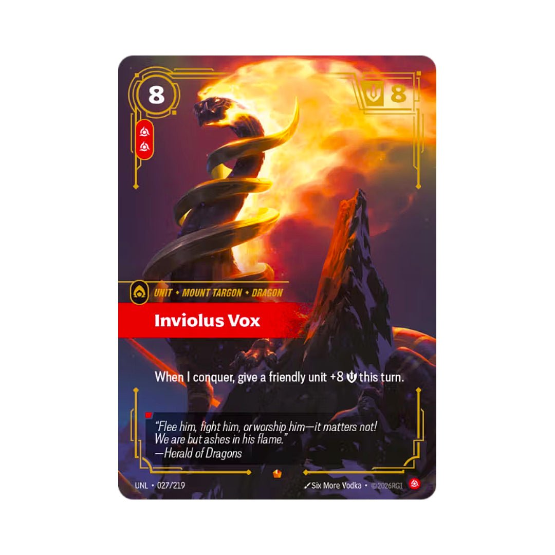 Inviolus Vox (UNL - 027) - Cards Beyond