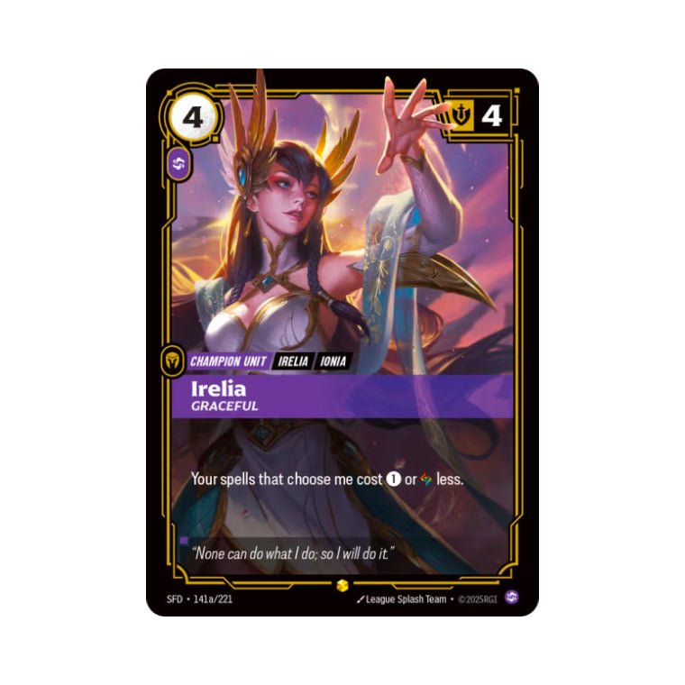 Irelia - Graceful (SFD - 141a) - Cards Beyond