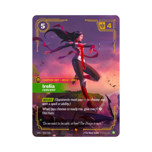 Irelia - Fervent (SFD - 057) - Cards Beyond