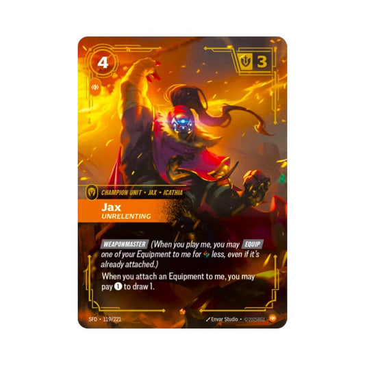 Jax - Unrelenting (SFD - 119) - Cards Beyond