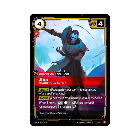 Jhin - Murderous Artist (UNL - 022) - Cards Beyond