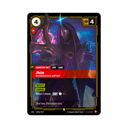 Jhin - Murderous Artist (UNL - 022a) - Cards Beyond