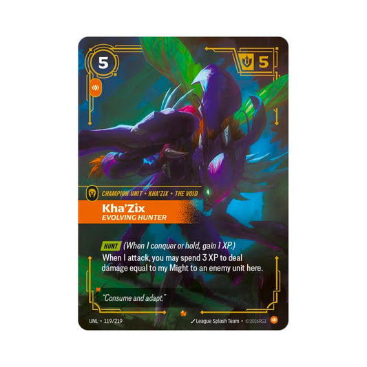 Kha'Zix - Evolving Hunter (UNL - 119) - Cards Beyond