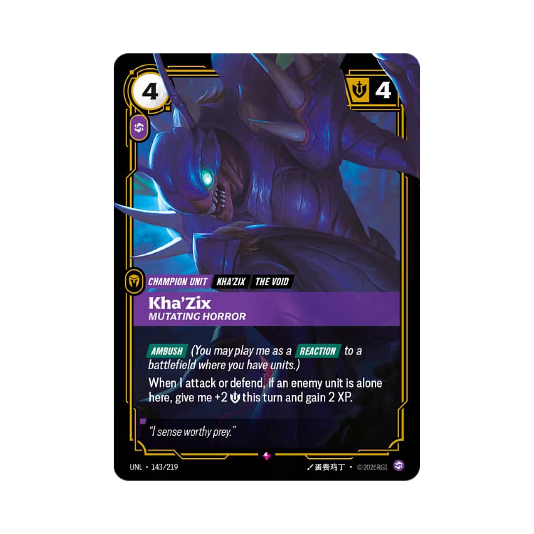 Kha'Zix - Mutating Horror (UNL - 143) - Cards Beyond