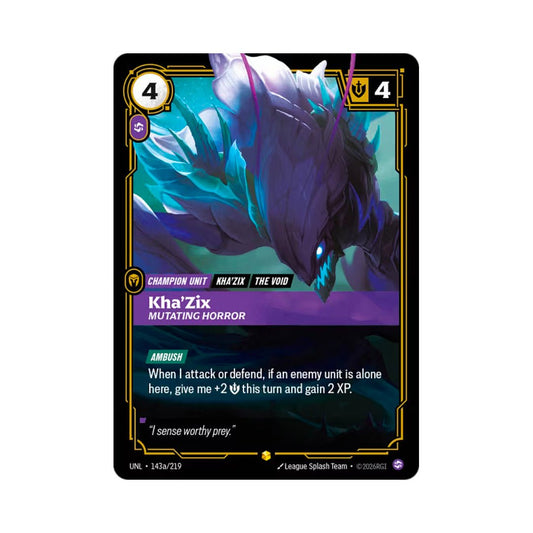 Kha'Zix - Mutating Horror (UNL - 143a) - Cards Beyond