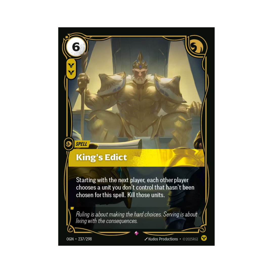 Riftbound | King's Edict (OGN-237) – Cards Beyond