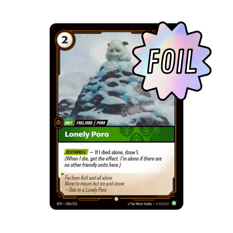 Lonely Poro (SFD - 036) - Cards Beyond