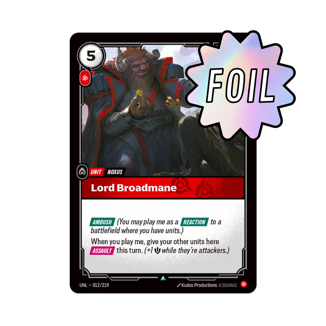 Lord Broadmane (UNL - 012) - Cards Beyond