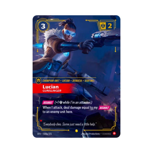 Lucian - Gunslinger (SFD - 028a) - Cards Beyond