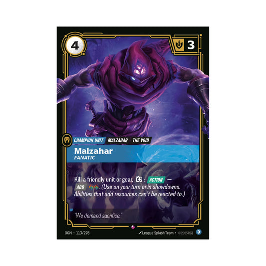 Malzahar - Fanatic (OGN-113)