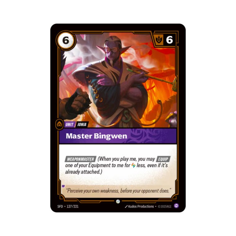 Master Bingwen (SFD - 127) - Cards Beyond