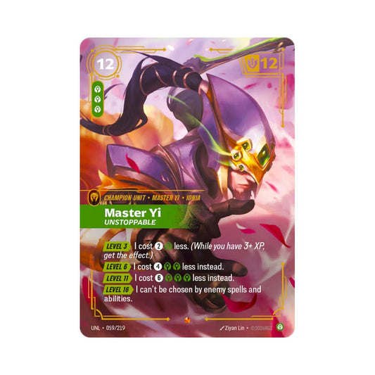 Master Yi - Unstoppable (UNL - 059) - Cards Beyond