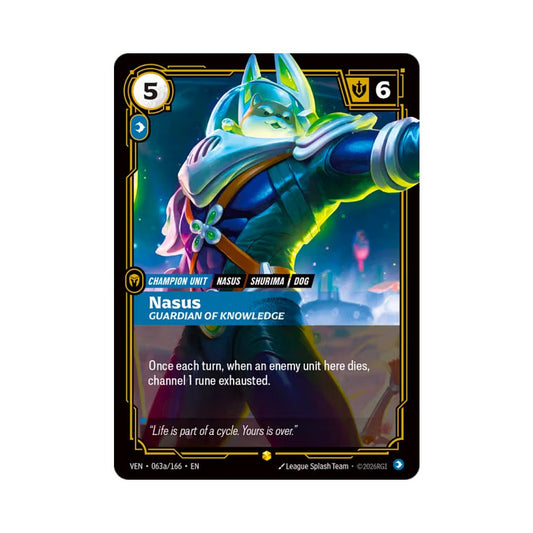 Nasus - Guardian of Knowledge (VEN-063a) - Cards Beyond