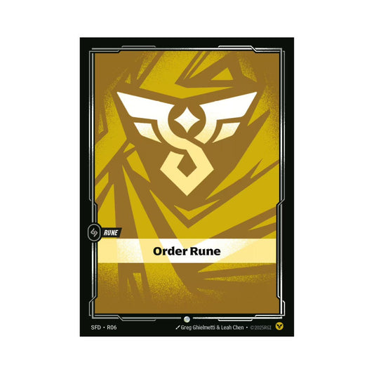 Order Rune (SFD - R06) - Cards Beyond