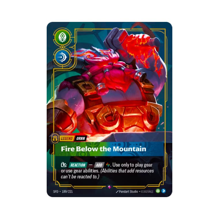 Ornn - Fire Below the Mountain (SFD - 189) - Cards Beyond