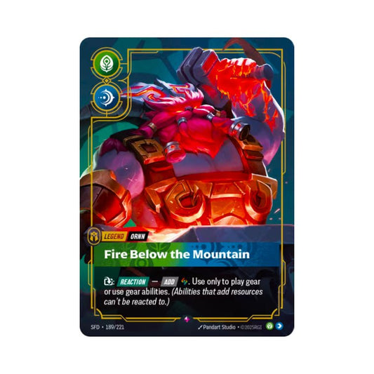 Ornn - Fire Below the Mountain (SFD - 189) - Cards Beyond