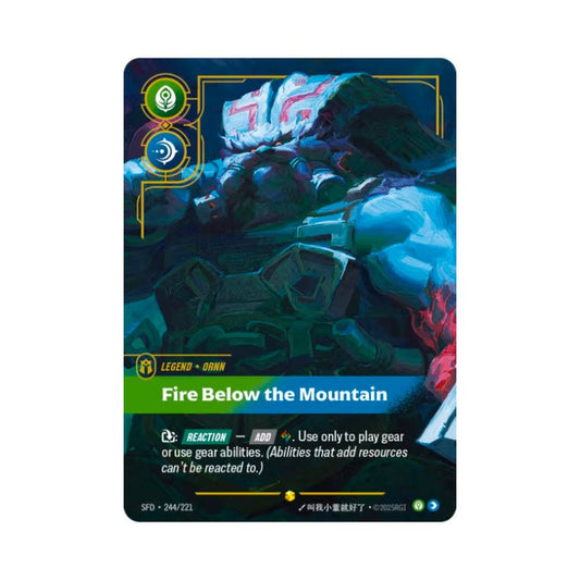 Ornn - Fire Below the Mountain (SFD - 244) - Cards Beyond