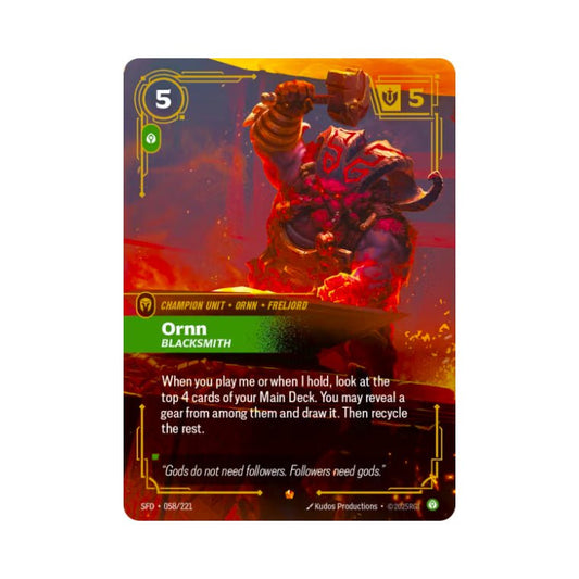 Ornn - Blacksmith (SFD - 058) - Cards Beyond