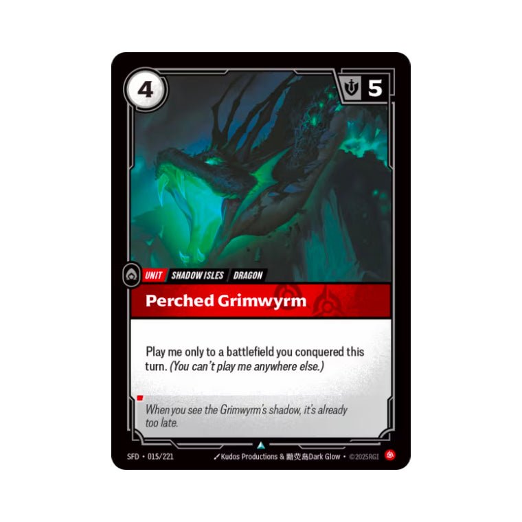 Perched Grimwyrm (SFD - 015) - Cards Beyond