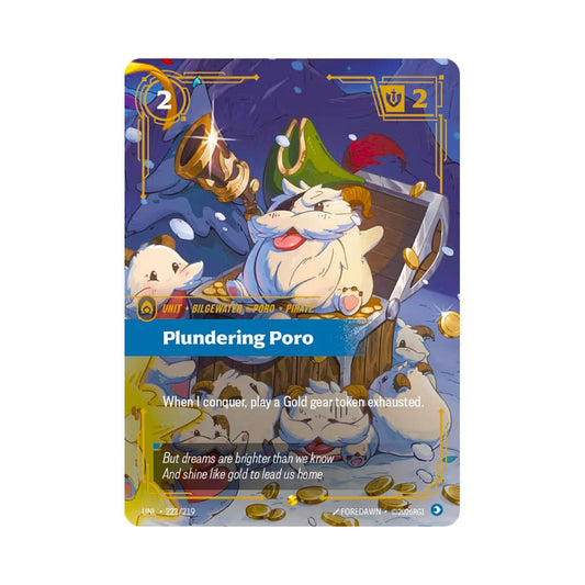Plundering Poro (UNL - 222) - Cards Beyond