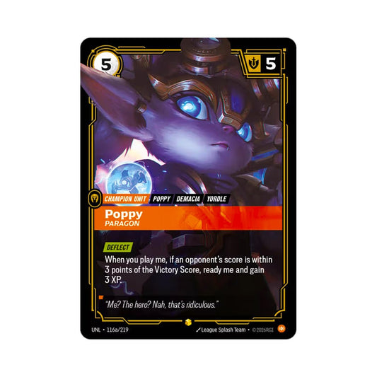 Poppy - Paragon (UNL - 116a) - Cards Beyond
