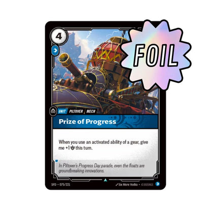 Prize of Progress (SFD - 075) - Cards Beyond