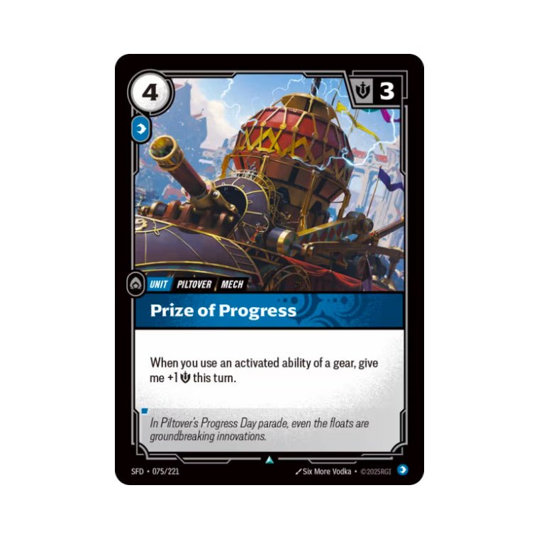 Prize of Progress (SFD - 075) - Cards Beyond