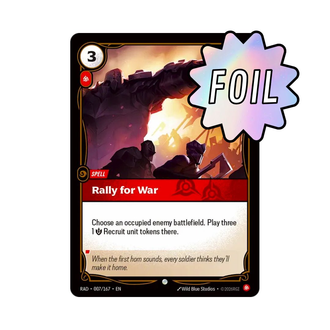 Rally for War (RAD-007) - Cards Beyond