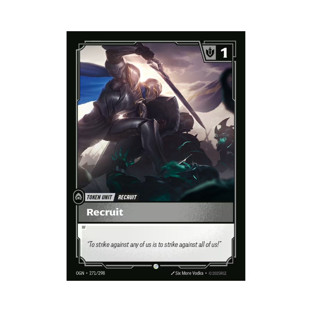 Recruit Token (OGN - 271) / Buff Token - Cards Beyond