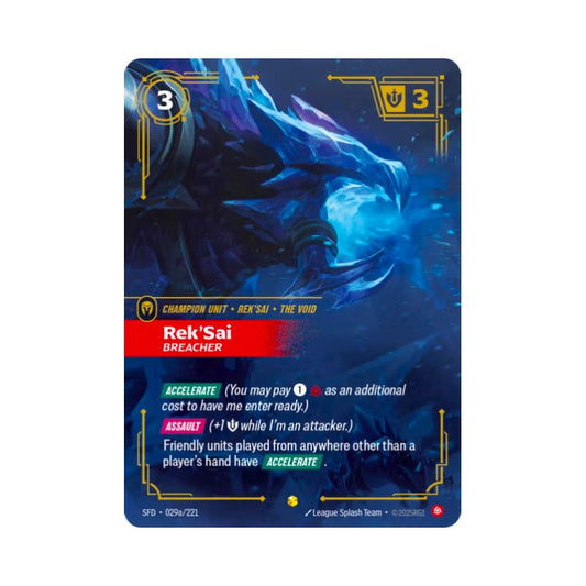 Rek'Sai - Breacher (SFD - 029a) - Cards Beyond