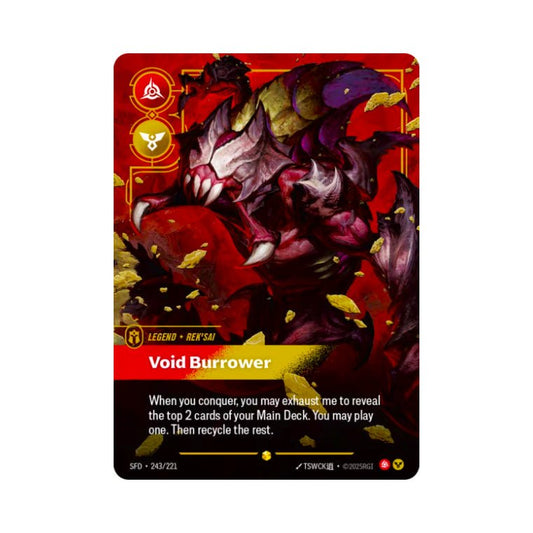 Rek'Sai - Void Burrower (SFD - 243) - Cards Beyond