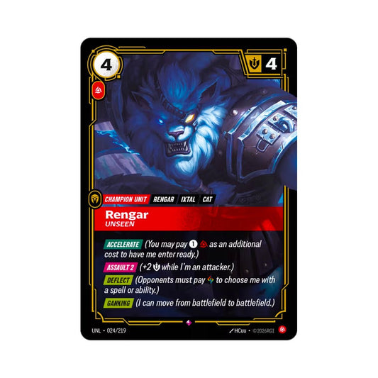 Rengar - Unseen (UNL - 024) - Cards Beyond