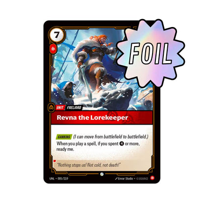 Revna the Lorekeeper (UNL - 005) - Cards Beyond
