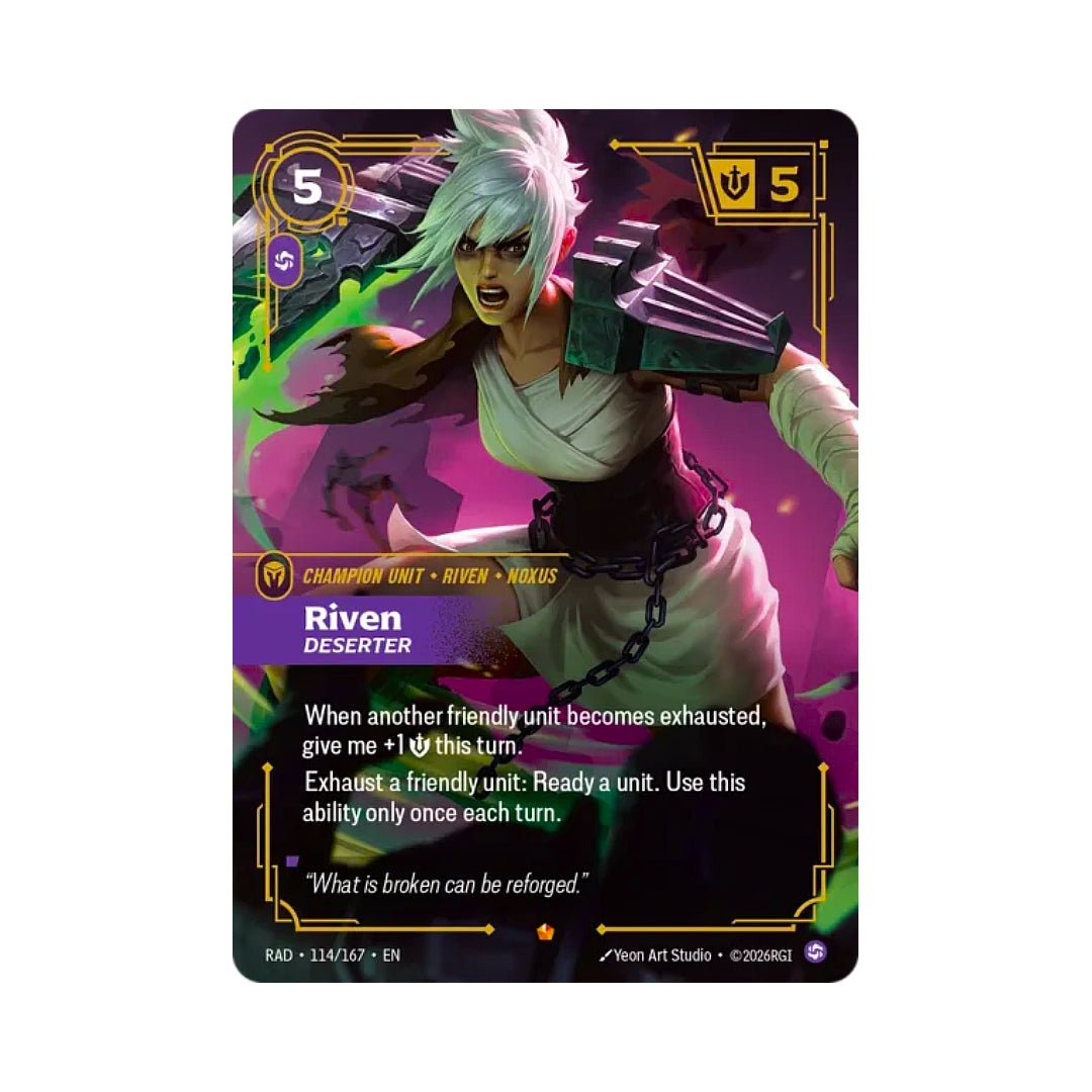 Riven - Deserter (RAD-114) - Cards Beyond