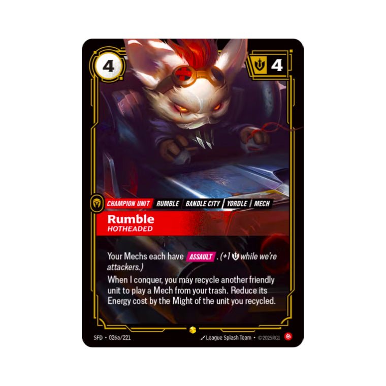 Rumble - Hotheaded (SFD - 026a) - Cards Beyond