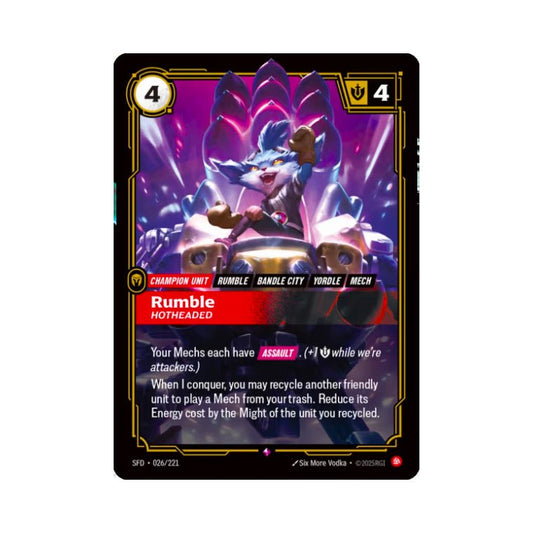 Rumble - Hotheaded (SFD - 026) - Cards Beyond