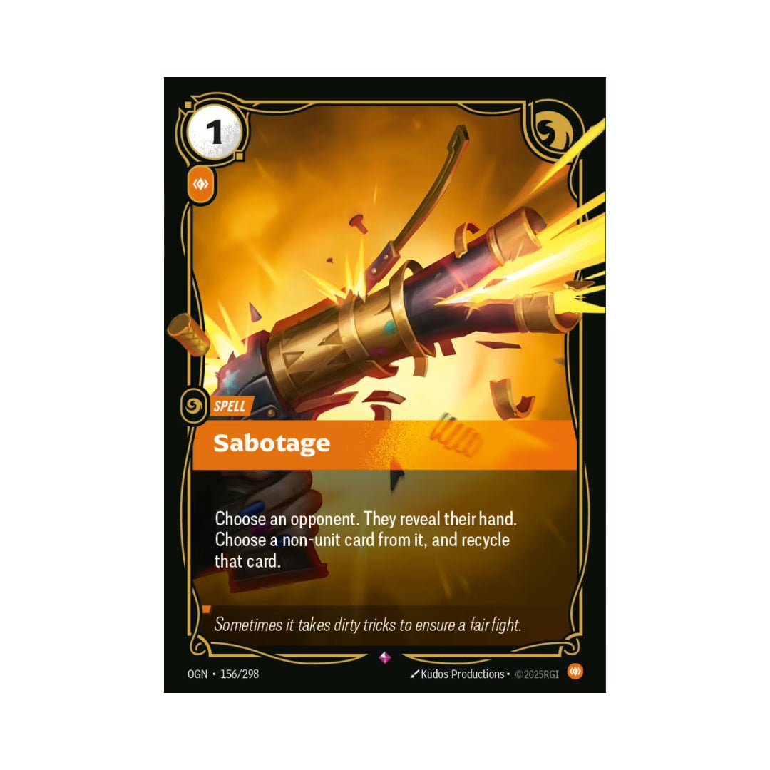 Riftbound | Sabotage (OGN-156) – Cards Beyond