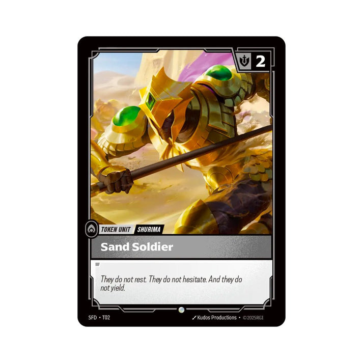 Riftbound | Sand Soldier Token (SFD-T02) / Buff Token – Cards Beyond
