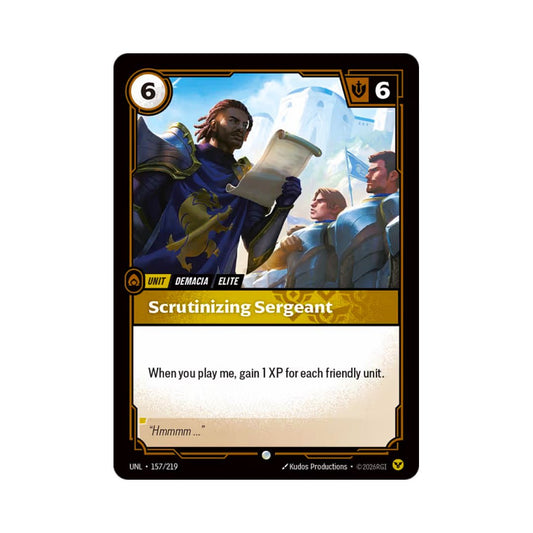 Scrutinizing Sergeant (UNL - 157) - Cards Beyond