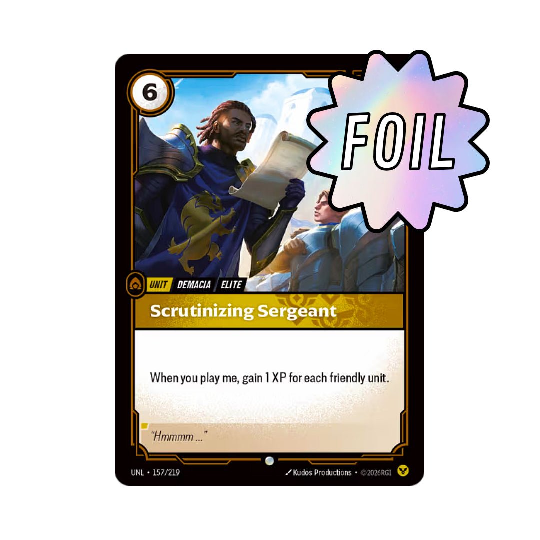 Scrutinizing Sergeant (UNL - 157) - Cards Beyond