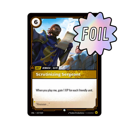 Scrutinizing Sergeant (UNL - 157) - Cards Beyond
